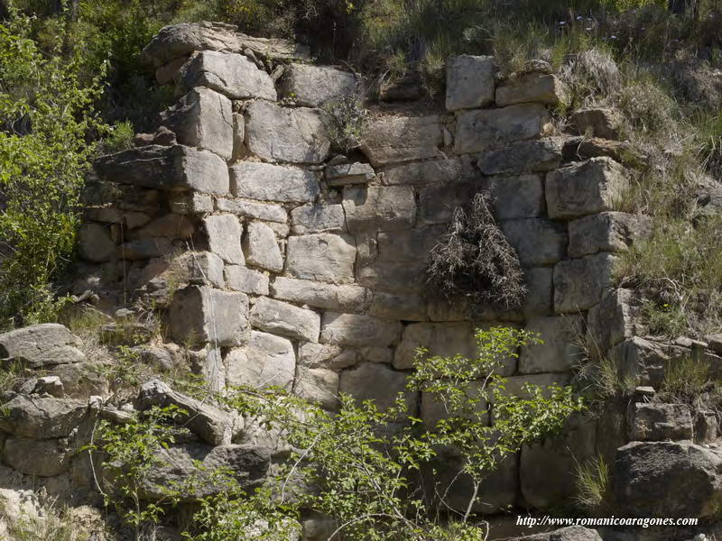 DETALE DE LA TORRE ARRUINADA JUNTO A LA CARRETERA